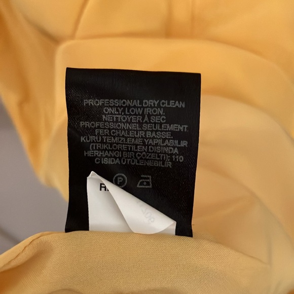 NWT Tibi Yellow Longsleeve 100% Silk Dress - Picture 7 of 13